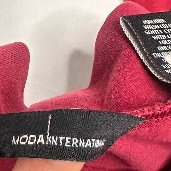 Modo International Size Small Vintage Y2K Flared Pink Flared Leggings - Picture 4 of 5